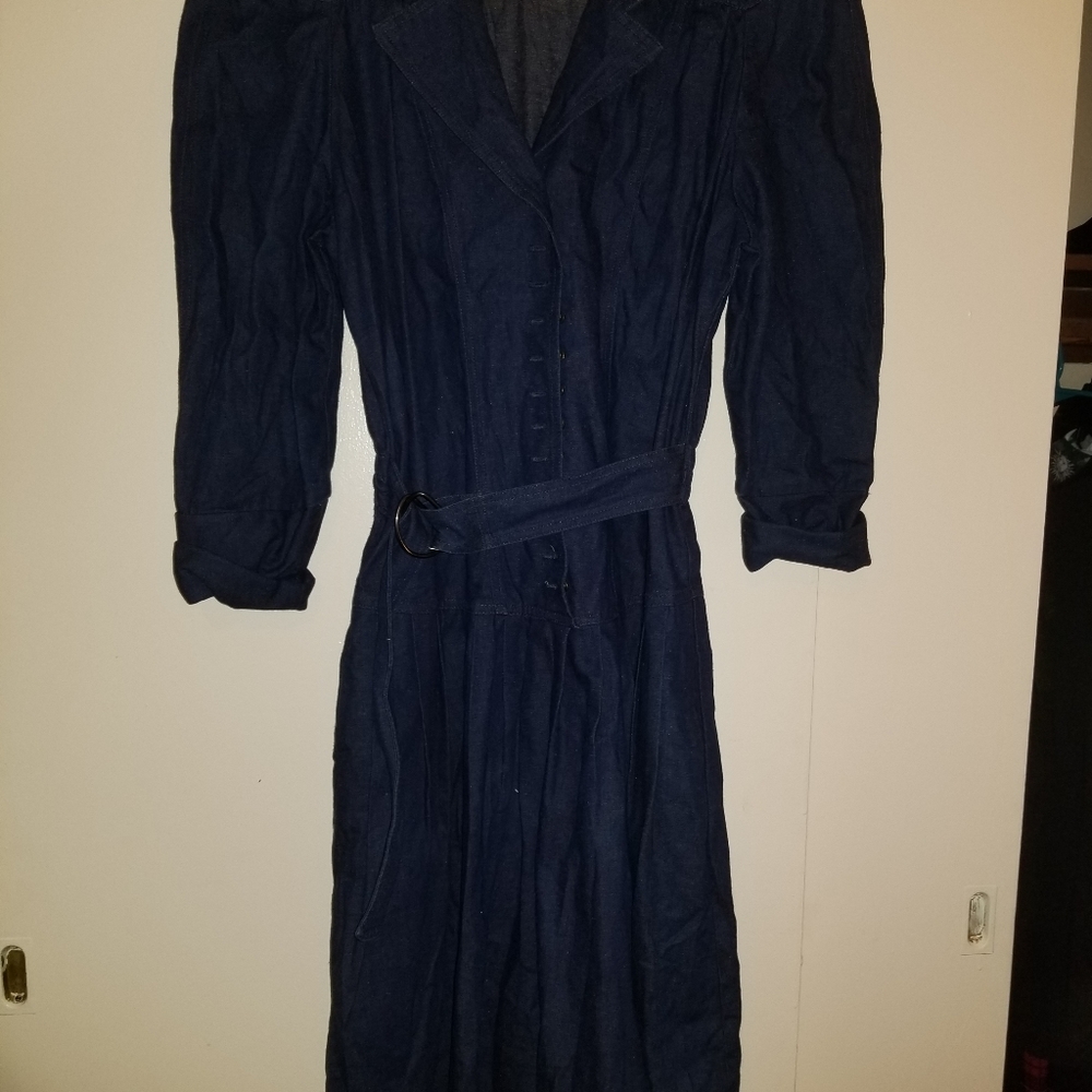 Vintage eighties dinneighties denim dress size large